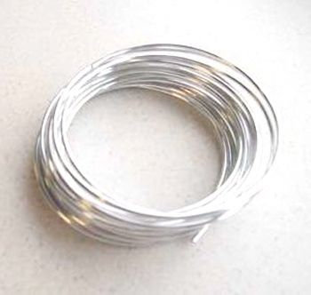 Fil d'aluminium - Argent - 1,5mm x 6M