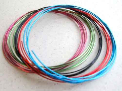 Wire Aluminium - Assorted colours - 1mm x 5M