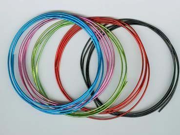 Wire Aluminium - Assorted colours - 1,5mm x 5M