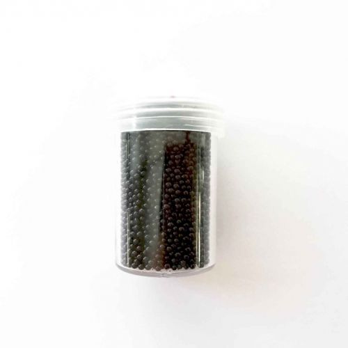 Caviar Kralen zonder gat - 0,8-1mm - Zwart
