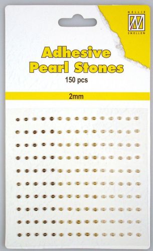 Adhesive Pearl Stones - 2mm - 3 shades of Brown - 150pcs