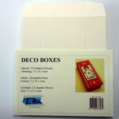 Deco Boxes Packung - Rechteck - Elfenbein