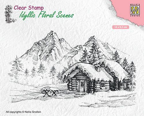Clear Stamp - Idyllic Floral Scenes  - Snowy Landscape