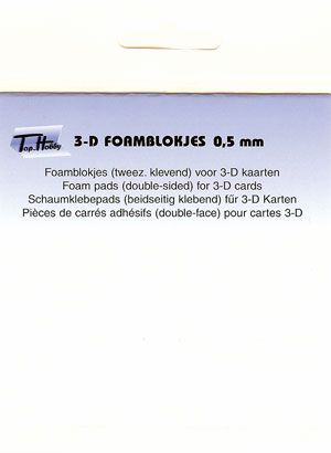 Foam Blokjes - 0,5mm dik - 5x5 mm blokjes