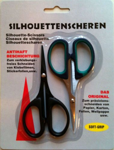 3D Silhouette Scissors Set - 10cm - Sharp - Non-Stick and Soft Grip