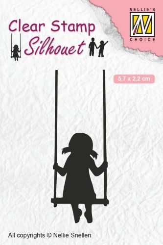 Clear Stempel  - Silhouette Swinging