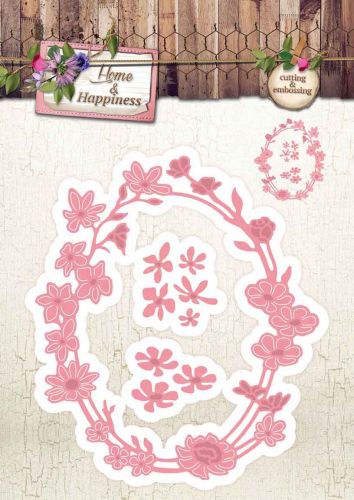 Home & Happiness - Embossing Die-cut Stencil
