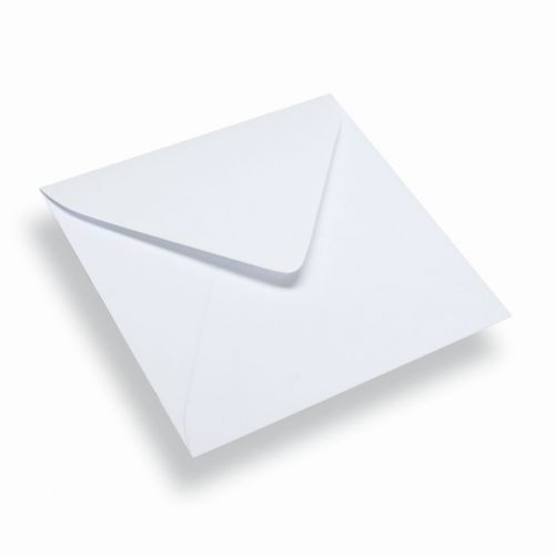 500 Enveloppes - Carré - Blanc - 14x14cm