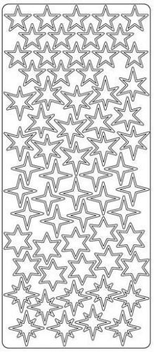 Stars - Medium - Peel-Off Sticker Sheet - Gold