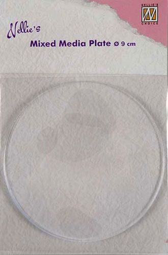 Transparant Mixed Media Plate - Round
