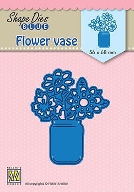 Embossing Die-cut Stencil - Shape Dies Blue - Flower Vase