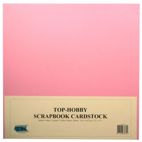 Scrapbook Karton Packung - Rosa - 240g
