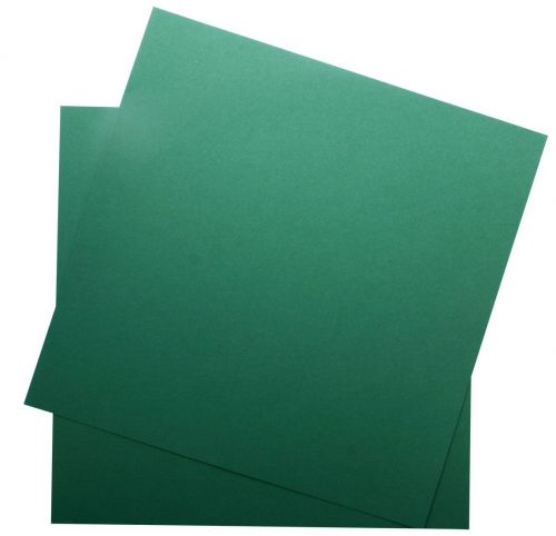 100 Scrapbook Cardboard Sheets - Dark Green - 240g